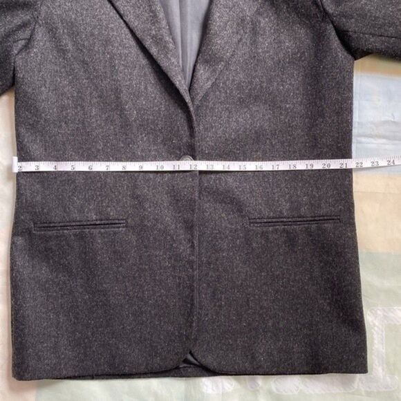 Sag Harbor Womens Blazer Heather Black Wool Rich Blend Jacket Sz 8 100%Pure Wool - Picture 11 of 12